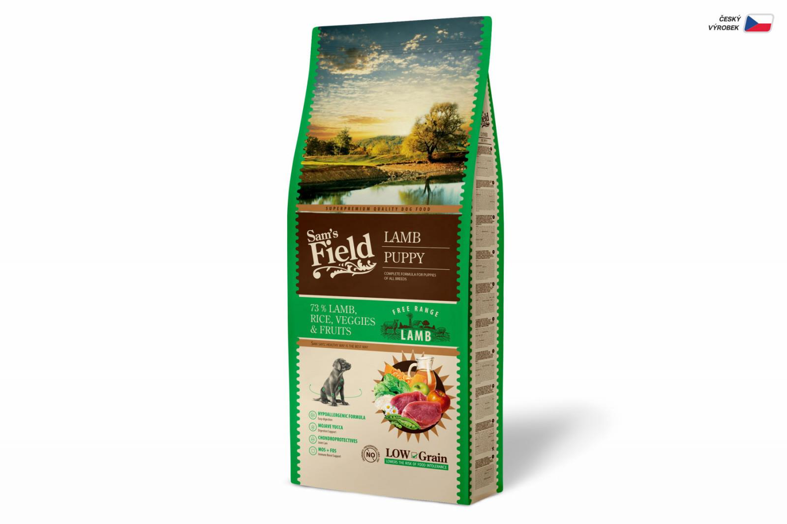 Sam's Field Low Grain Puppy Lamb - Free Range 13kg