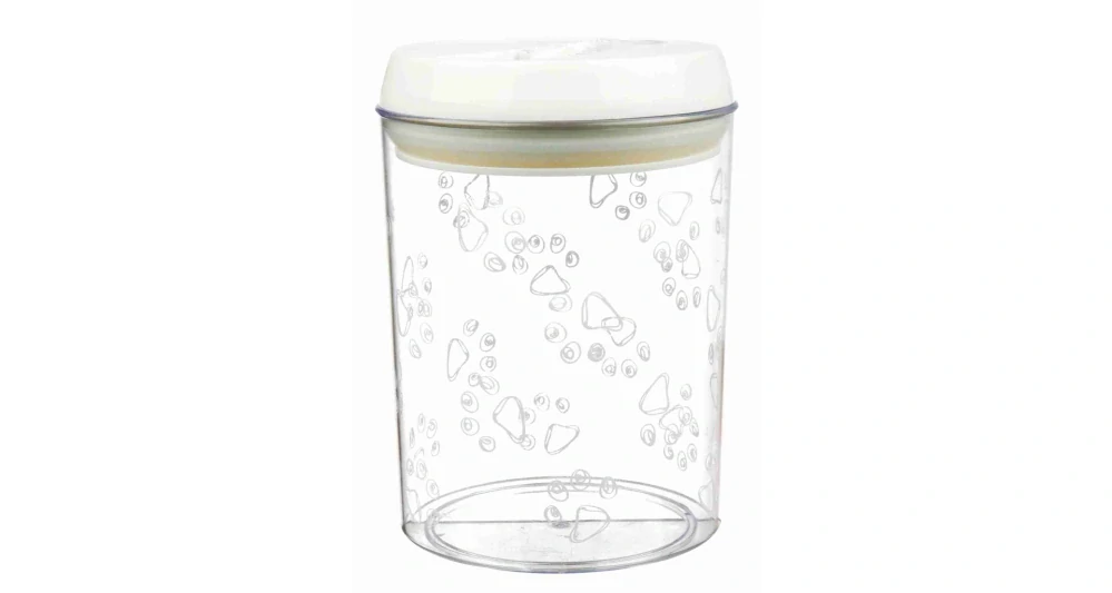 Plastový zásobník na krmivo a pamlsky 1,5 l / ? 12 × 17,5 cm transparentní