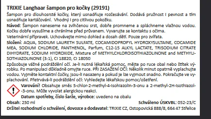 Šampon pro dlouhosrsté kočky 250 ml