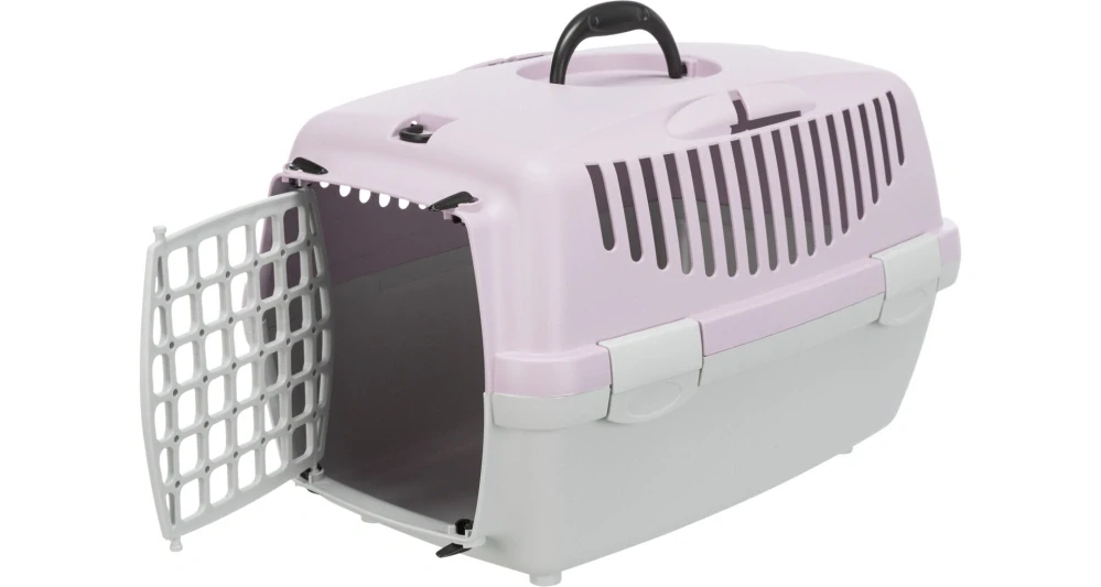 Transportní box CAPRI I. 32x31x48cm max.do 6kg, - světle šedá/světlá lila