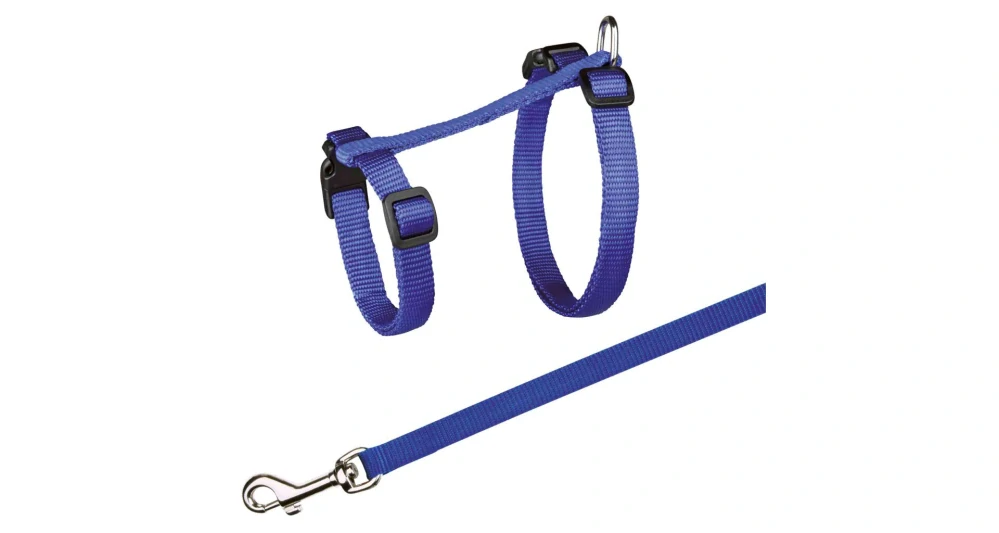 Postroj nylon. pro kočku s vodítkem XL, 34-57 cm/13mm, 1,20m
