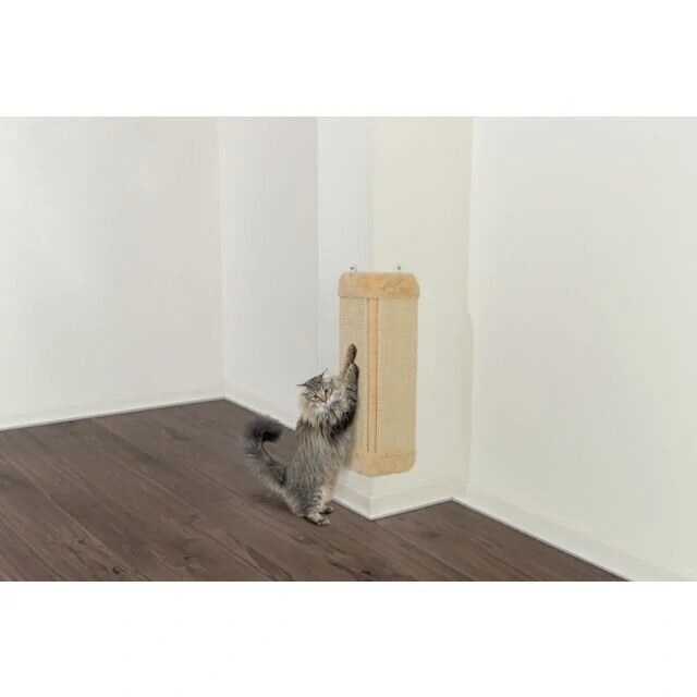Škrábadlo nástěnné rohové velké 32x60cm, - hnědé