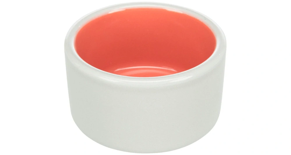 Miska s glazurou 100ml, průměr 7cm - béžovo/modrá 