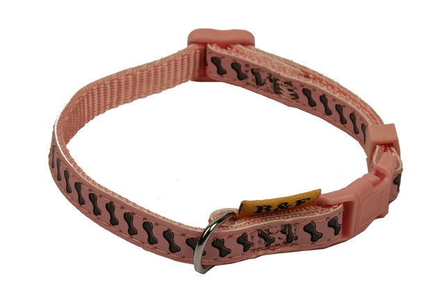 Popruhový obojek REFLEXNÍ KOSTIČKY