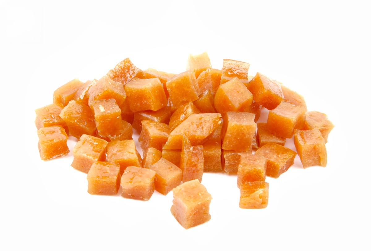 Kuřecí mini kostky pro štěňata - masový pamlsek, 50 g