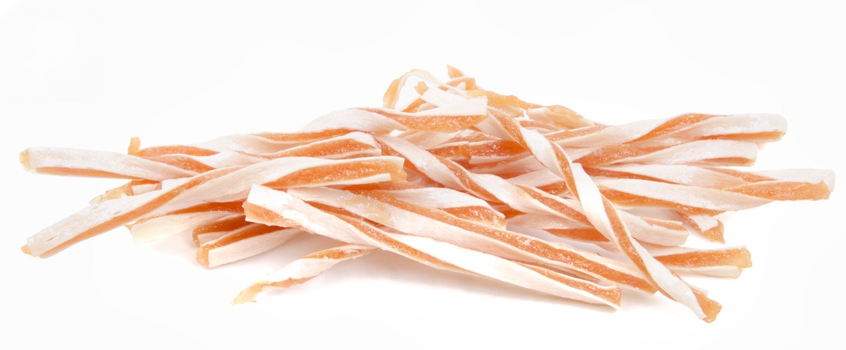 Sušené kuřecí maso s treskou - masový pamlsek 80 g