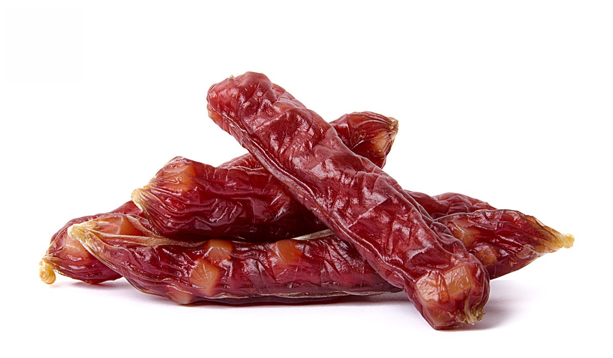Kachní klobásky se sýrem - masový pamlsek 80 g