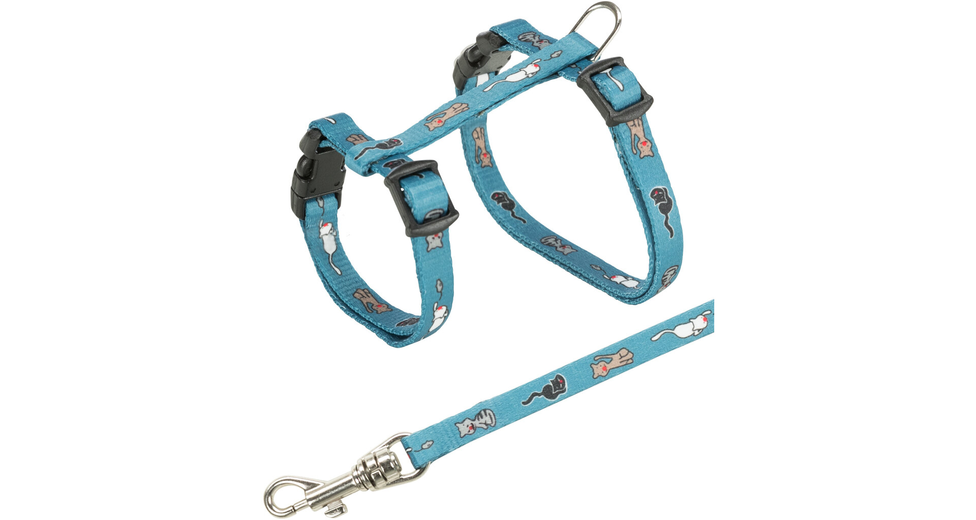 Nylonový postroj pro koťata - motiv 21-34cm/8mm 