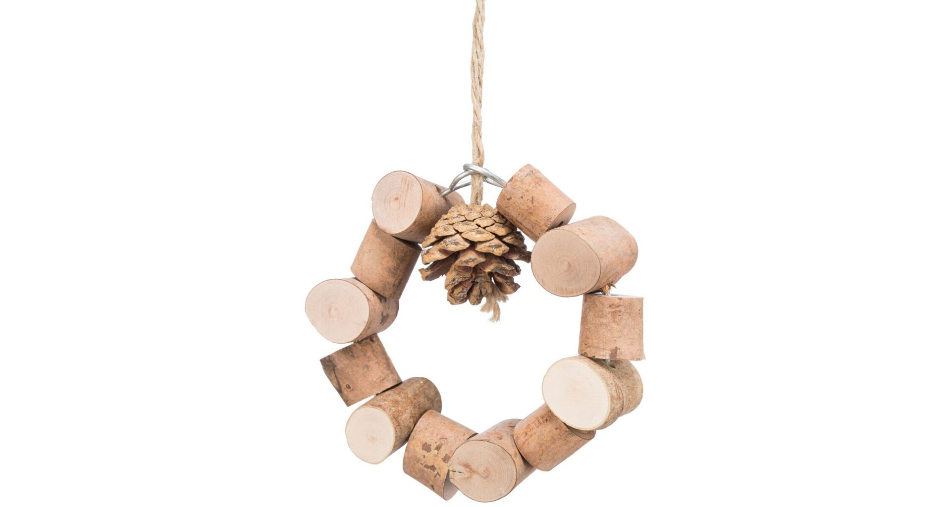 Houpačka pro papoušky, borové dřevo, 11 cm