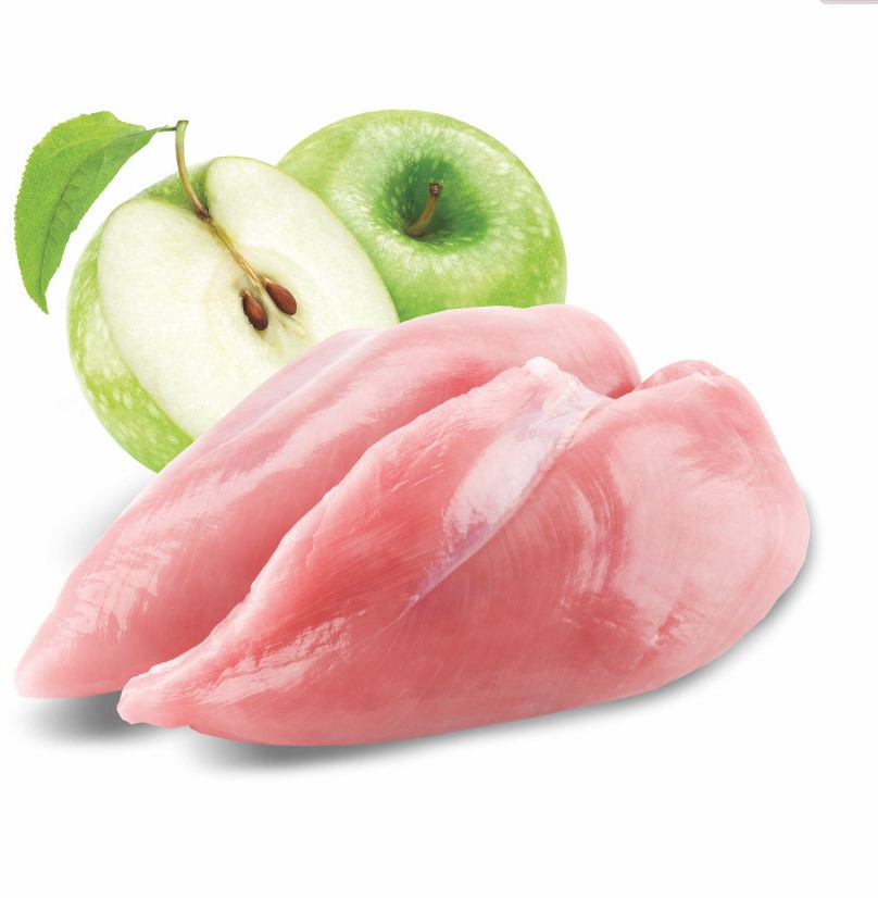 Turkey & Apple, Premium Paté with Chunks, prémiová masová konzerva pro štěňata