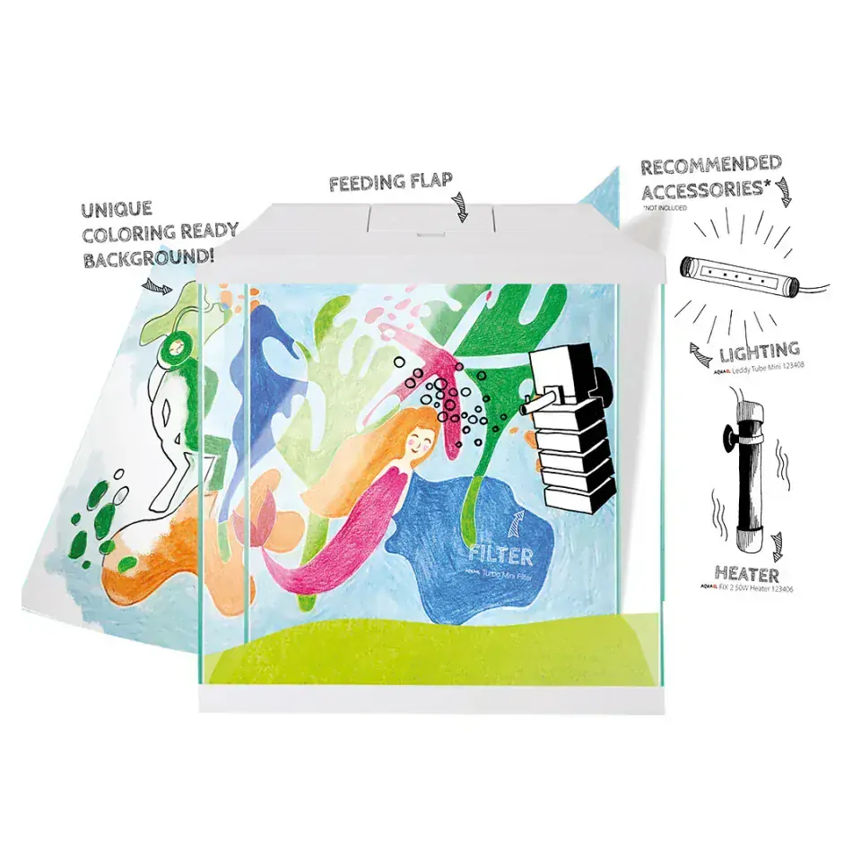 AquaEl Leddy mini akvarijní set černý 19l 