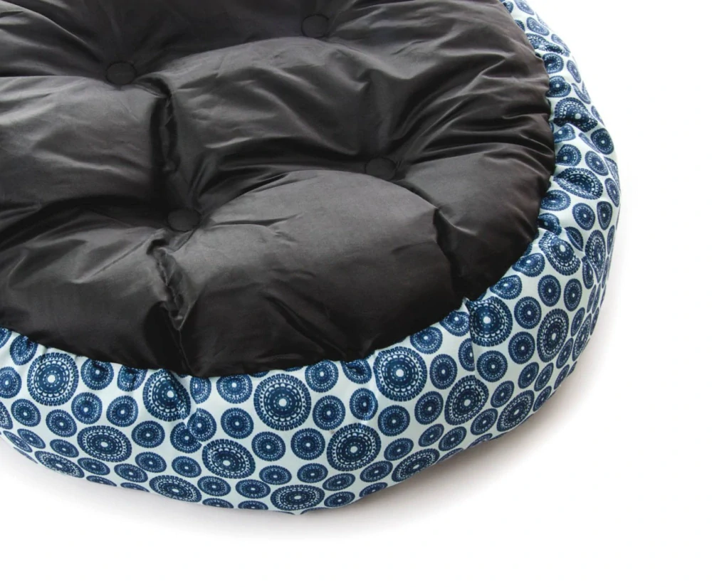Pelíšek Ring, 60 cm, modré kruhy