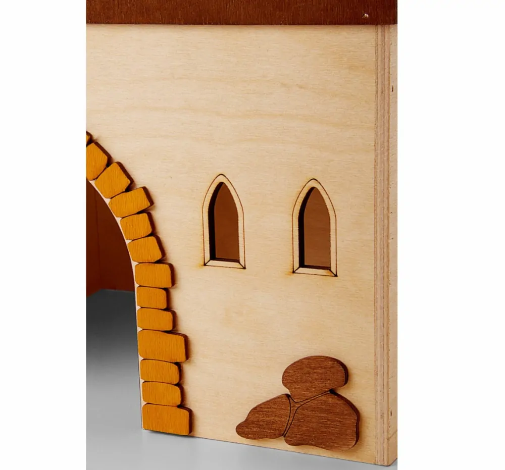 Dřevěný domek Hrad pro králíky, 29×24×22 cm