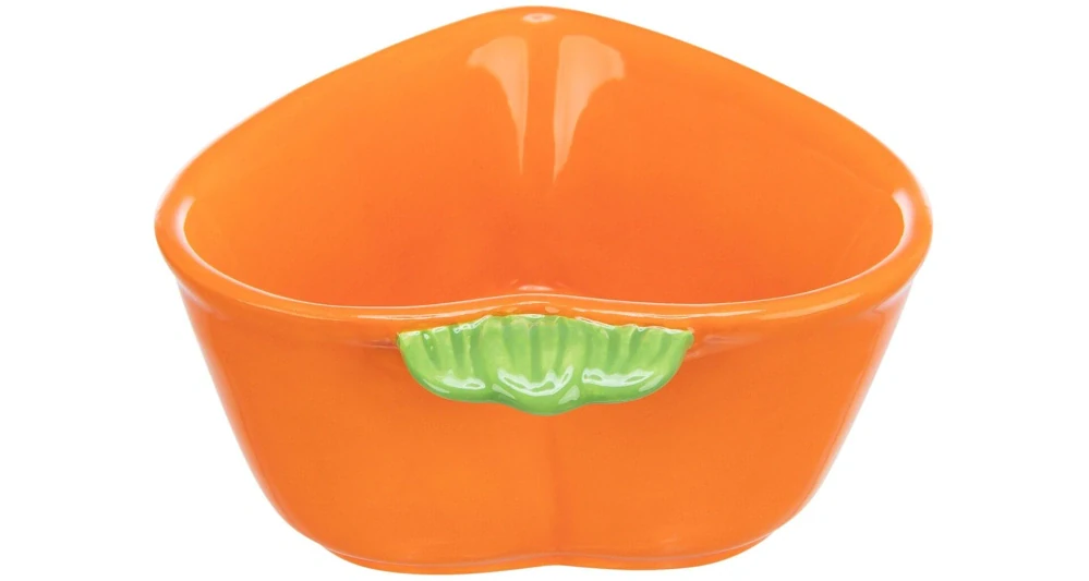 Miska keramická MRKEV (morče,králík) oranžová