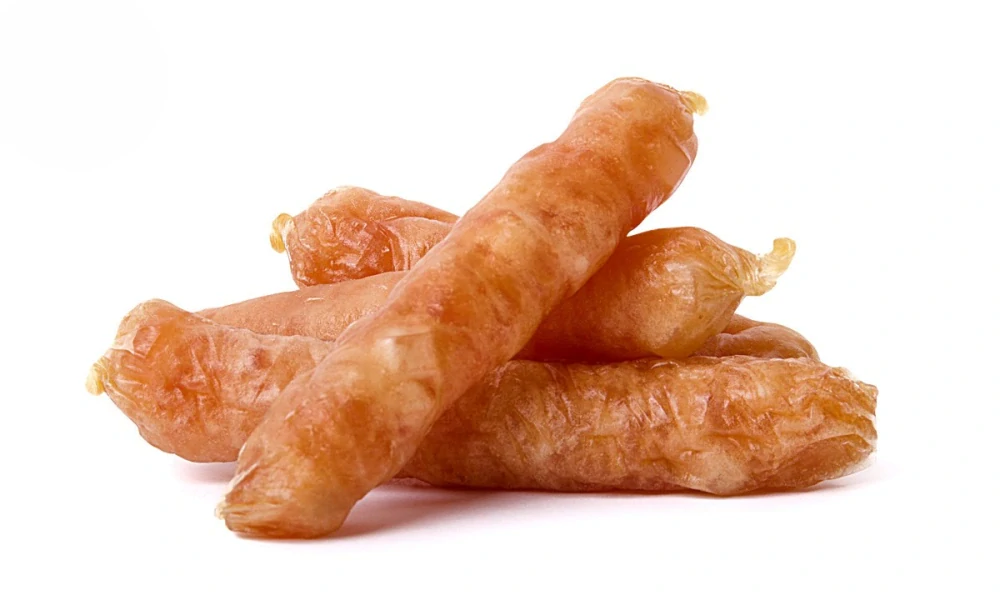 Pamlsek - Kuřecí klobásky se sýrem 80 g