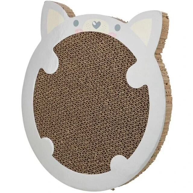 Karton škrabací "křeček", catnip, 31 x 2,5 x 32,5 cm, šedá