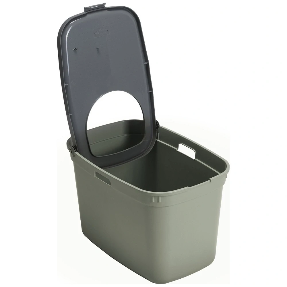 Toaleta Top Cat - olivově zelená, 59x39x38,3cm
