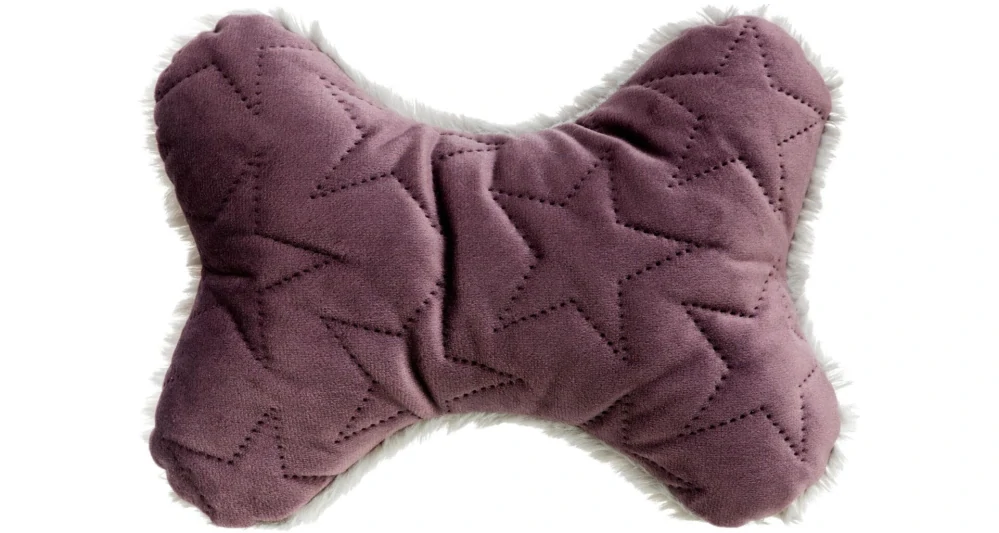 Hračka pro psy - kost, 20 cm, samet/plyš