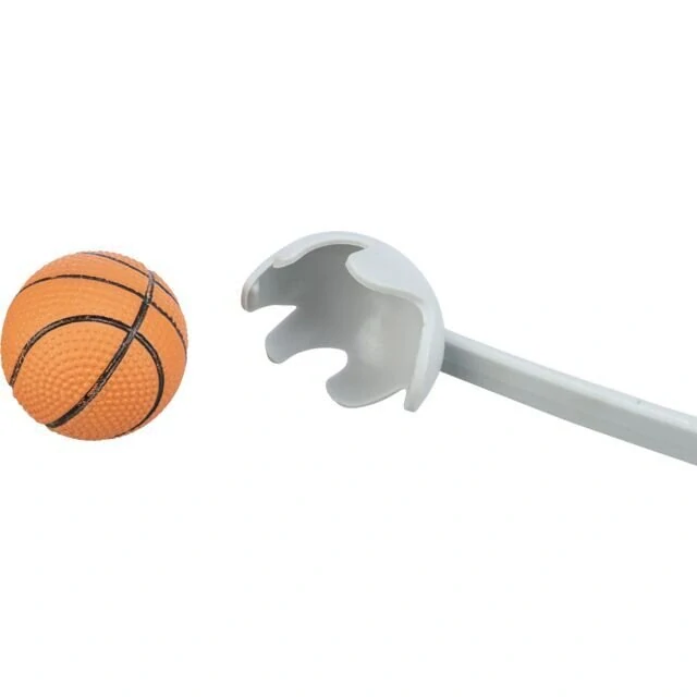 Katapult gum.rukojeť s mech.míčem, střední 4,5cm/40cm 
