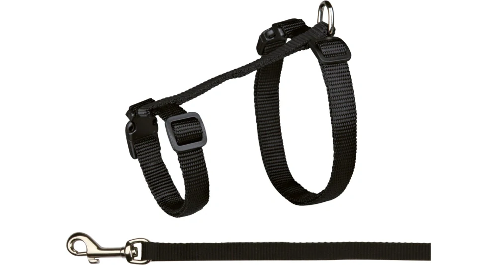 Postroj nylon. pro kočku s vodítkem XL, 34-57 cm/13mm, 1,20m