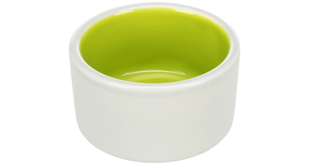 Miska s glazurou 100ml, průměr 7cm - béžovo/modrá 