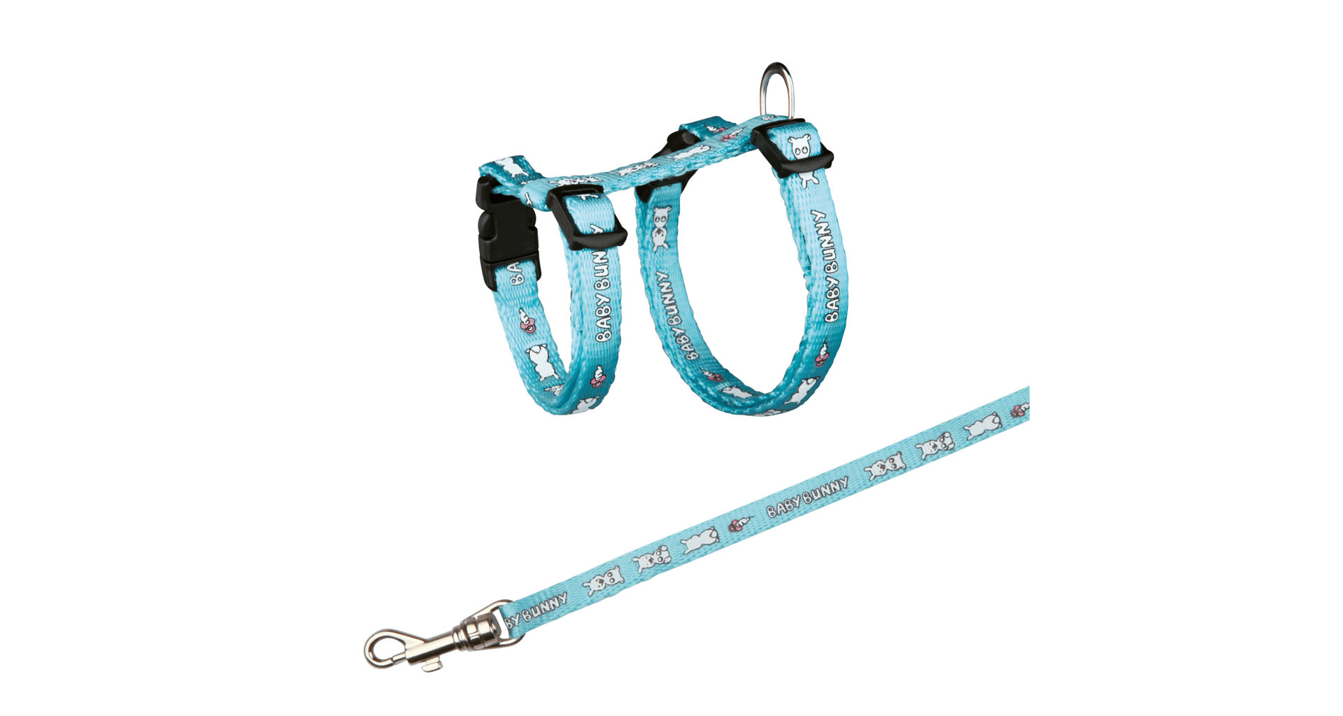 Postroj pro králíky s motivem BABY BUNNY 20-33 cm/8 mm