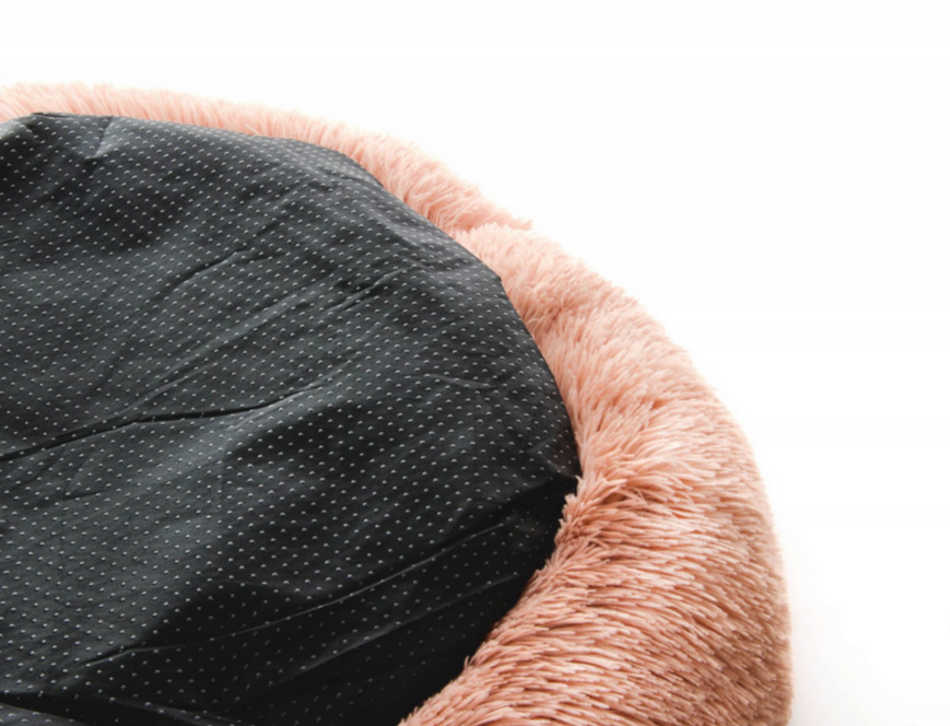 Pelíšek pro psa Donut S, 60 cm, růžový, jemný pelíšek pro malé a střední psy
