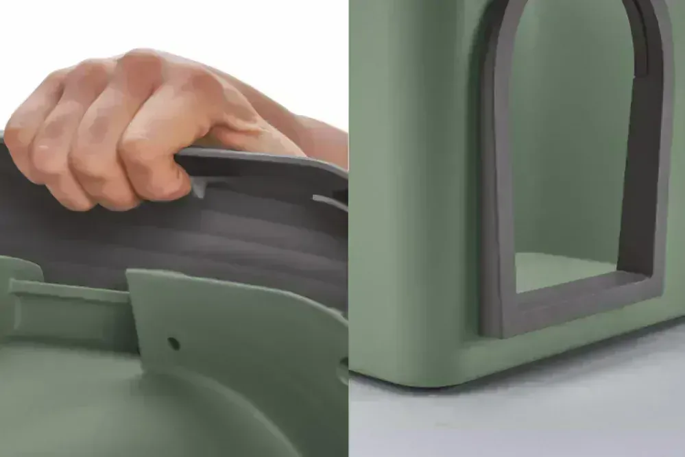 Plastová bouda Imac Zeus 70 2nd life, 72×62×62 cm, khaki