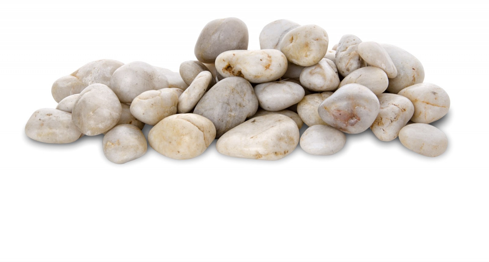 Přírodní křemenné valounky bílé 2 kg
