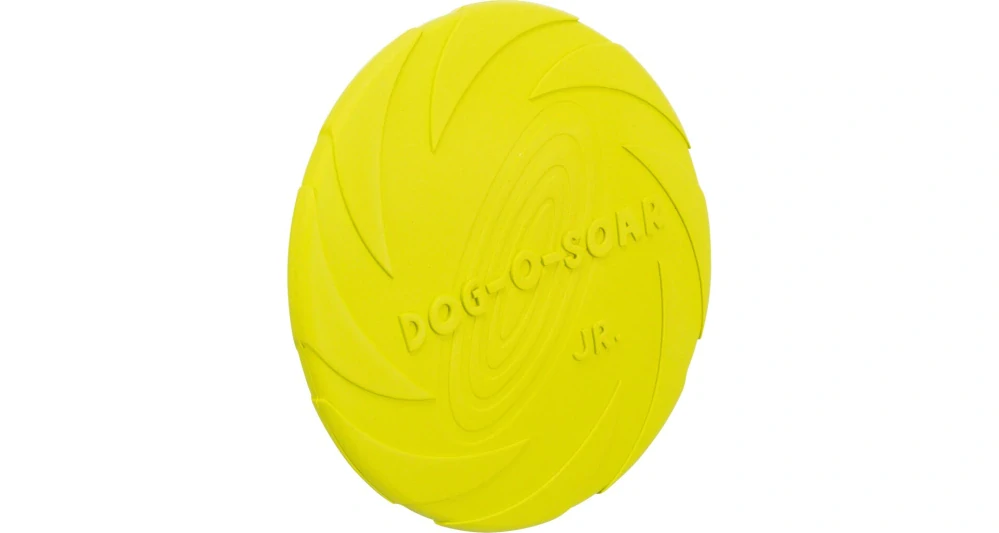 Létající talíř přírodní guma mini 18cm