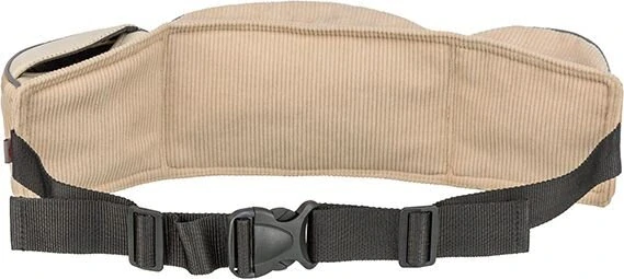 Ledvinka se 3 kapsami, pásek 62-125 cm, manšestr, béžová