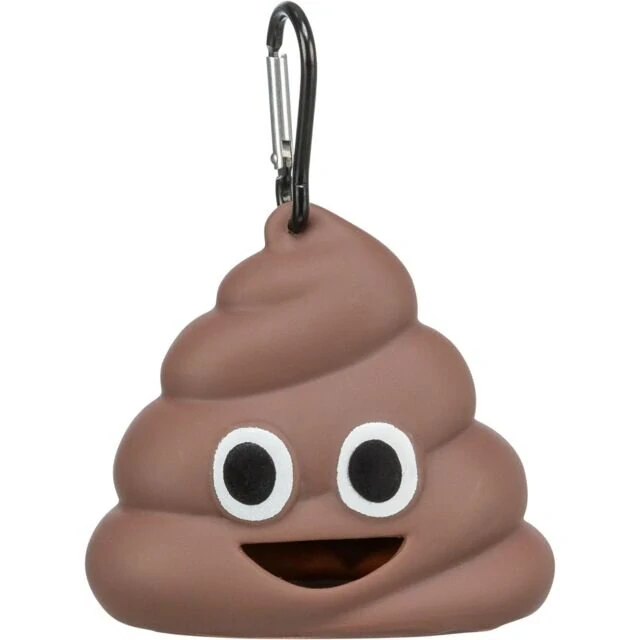 Zásobník POOP na sáčky na exkrementy, 8 x 5 cm / 15 sáčků, PVC