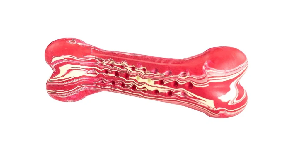 Hračka - Antibakteriální dentální kost s vůní hovězího steaku 11 cm