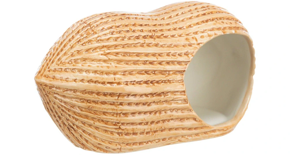 Domeček keramický ARAŠÍD (křeček/myš), 17 x 8 x 8 cm, béžová