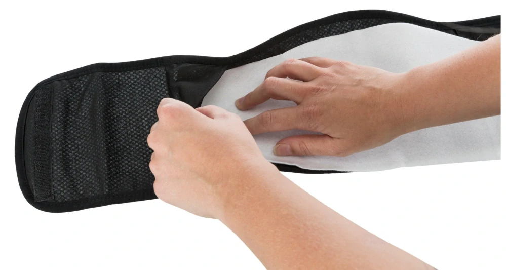 Břišní pás na podložky pro psa samce S-M 37-45cm tmavě modrý