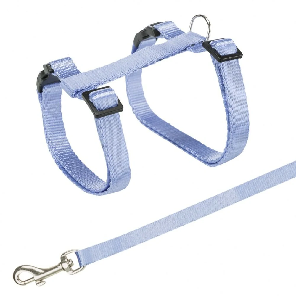 Postroj s rychlouzávěry + vodítko na kočku 26-43cm/10mm 1,2m
