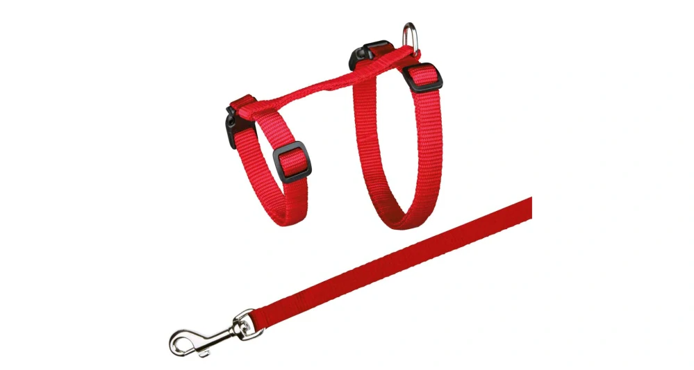 Postroj nylon. pro kočku s vodítkem XL, 34-57 cm/13mm, 1,20m
