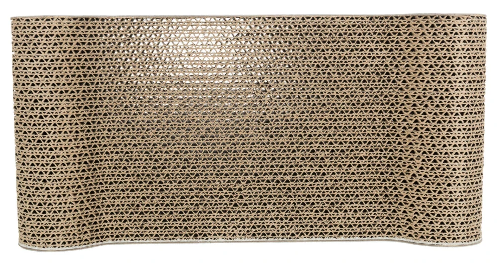Škrabací karton 38 x 6 x 18 cm světle šedý