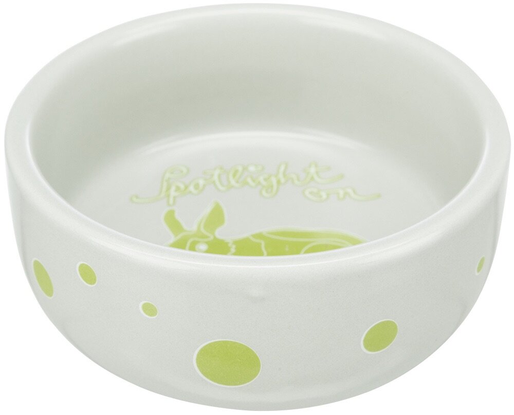 Keramická miska s putníky pro králíky, 250 ml/ø 11 cm