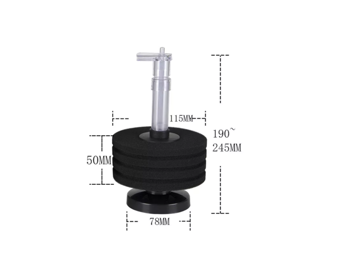 Molitanový biofiltr stojánkový do 250l