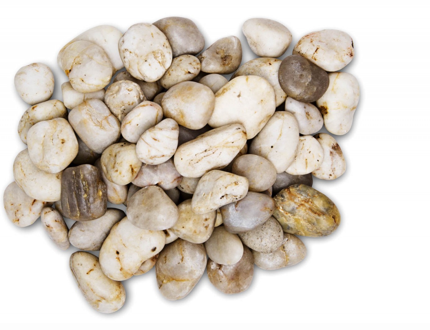Přírodní křemenné valounky bílé 2 kg