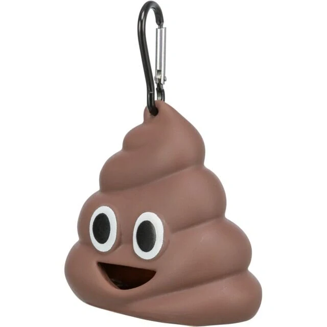 Zásobník POOP na sáčky na exkrementy, 8 x 5 cm / 15 sáčků, PVC