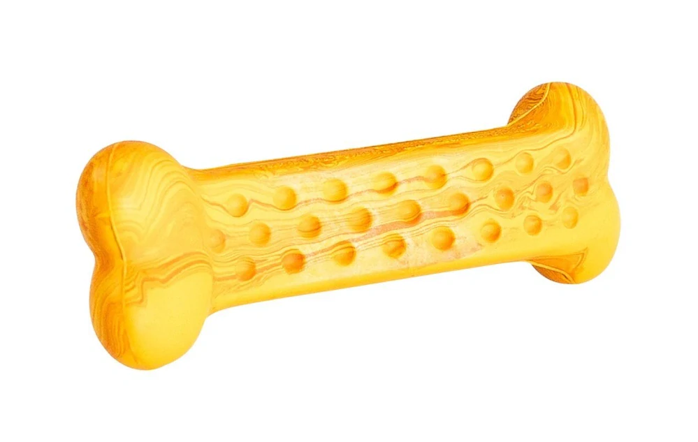 Hračka - Antibakteriální dentální kost s vůní gril.kuřete 11 cm
