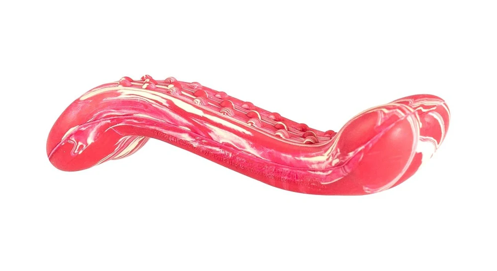 Hračka - Antibakteriální dentální kost s vůní hovězího steaku 11 cm
