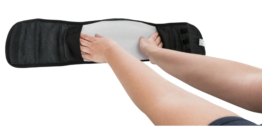 Břišní pás na podložky pro psa samce S-M 37-45cm tmavě modrý