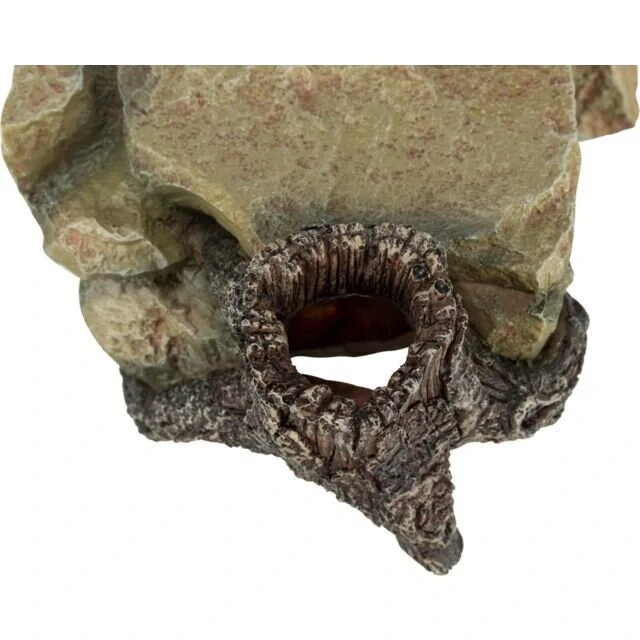 Dekorace - Pískovcová plošina s kmenem 25cm