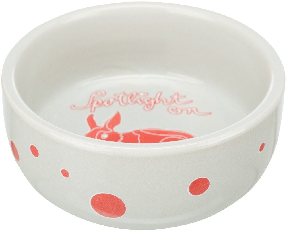 Keramická miska s putníky pro králíky, 250 ml/ø 11 cm