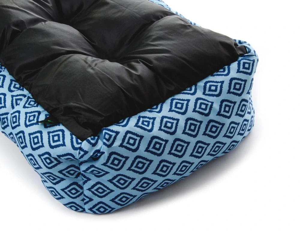 Pelíšek Blue, 61 cm, modrý - karo