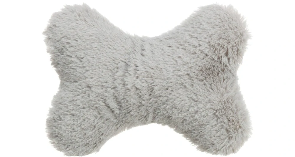 Hračka pro psy - kost, 20 cm, samet/plyš
