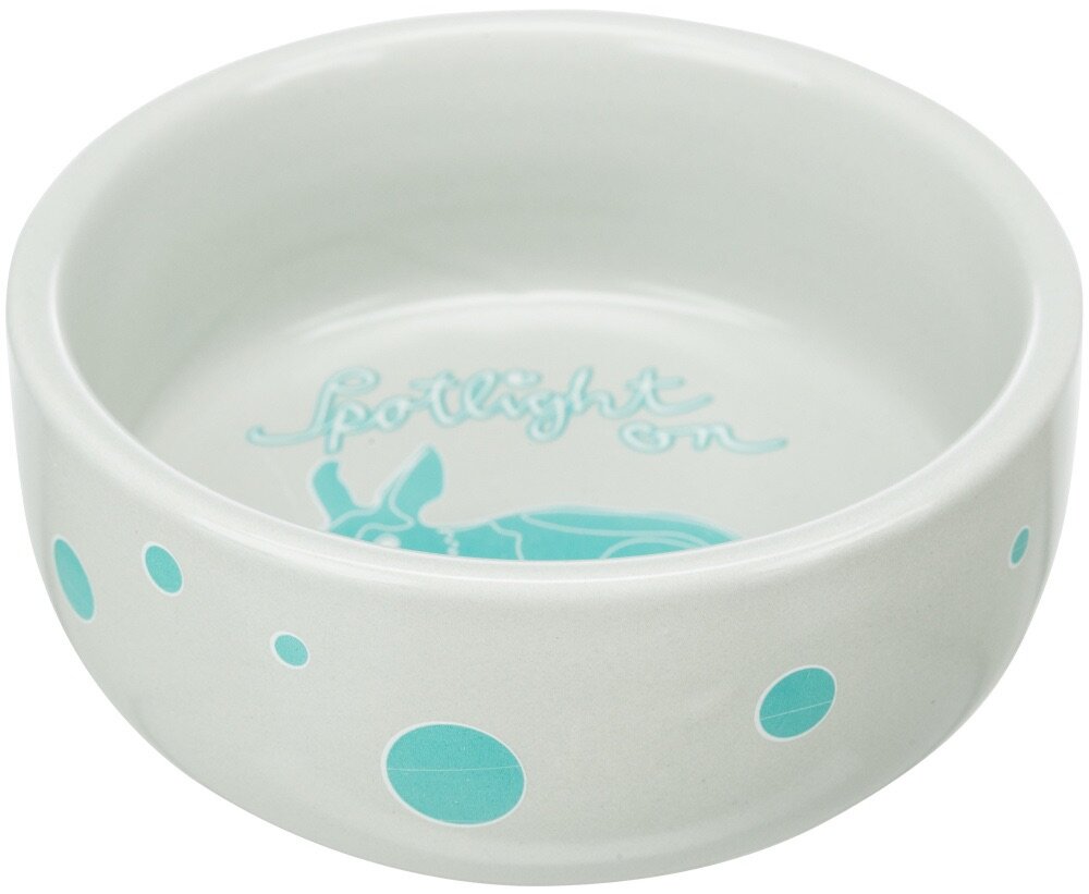 Keramická miska s putníky pro králíky, 250 ml/ø 11 cm